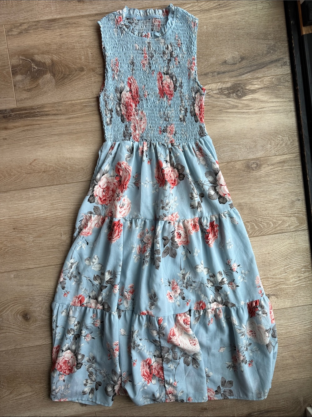 Small Blue Floral Dress - Picture 1 of 4